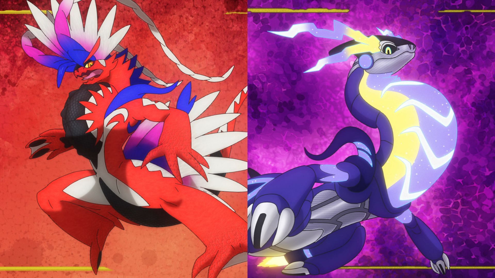 Koraidon and Miraidon: Gen 9 box legendaries who are also Paradox creatures (Image via TPC)